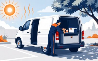 How Do You Protect Heat-Sensitive Parts and Materials in Service Trucks?